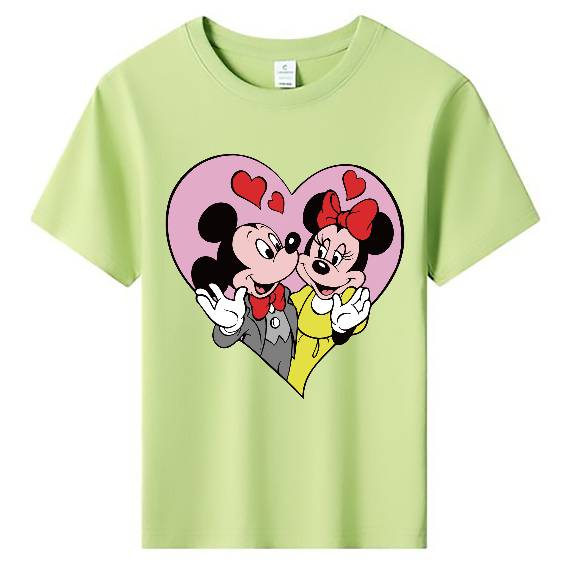 ミッキーマウス Mickey Mouse 綿100％キッズTシャツ（フロントプリント）